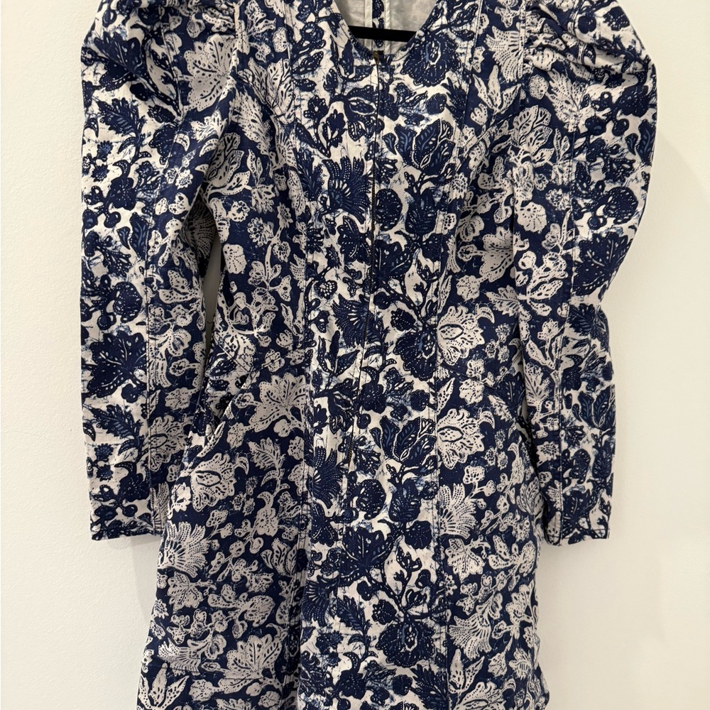 Ulla Johnson Blue and White Floral Dress